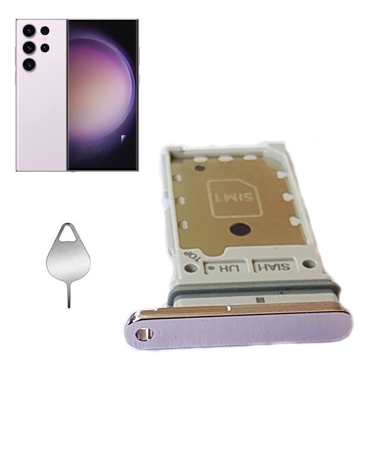 Amazon.com: Galaxy S23 Ultra Dual SIM Card Tray Holder Slot